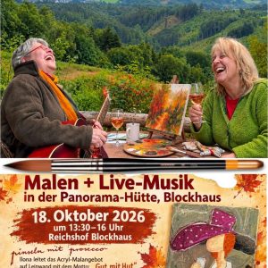 🎨🥂 Pinseln mit Prosecco – „Gut mit Hut“ (18.10.2026)